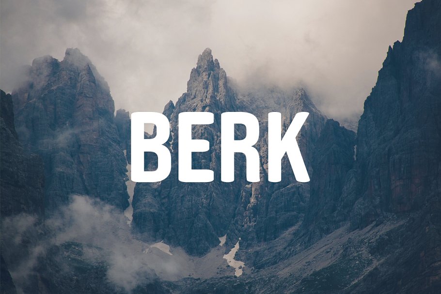 Example font Berk #1